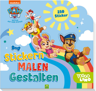 PAW Patrol - Stickern, Malen, Gestalten Cover des Buches „PAW Patrol - Stickern, Malen, Gestalten“