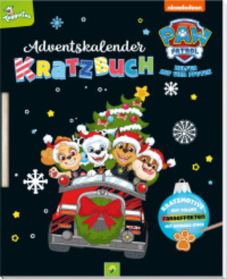 PAW Patrol - Adventskalender Kratzbuch Cover des Buches „PAW Patrol - Adventskalender Kratzbuch“