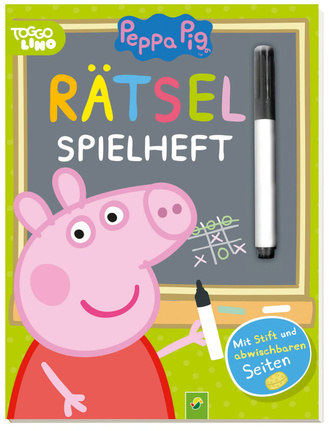 Peppa Pig - Rätsel-Spielheft Cover des Buches „Peppa Pig - Rätsel-Spielheft“