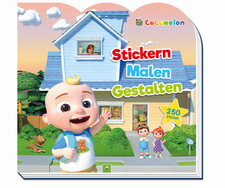 Cover des Buches „CoComelon - Stickern, Malen, Gestalten“