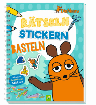 Cover des Buches „Die Maus - Rätseln, Stickern, Basteln“