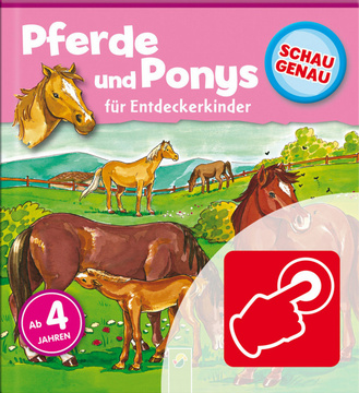 Schau genau: Pferde und Ponys   Cover des Buches „Schau genau: Pferde und Ponys  “