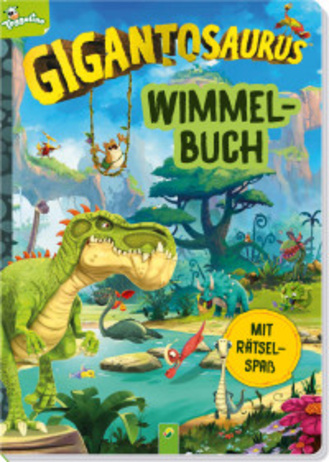 Cover des Buches „Gigantosaurus Wimmelbuch“