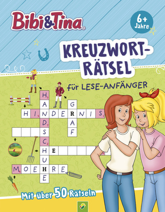 Cover des Buches „Bibi & Tina Kreuzworträtsel für Lese-Anfänger“