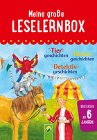 Cover des Buches „Meine große Leselernbox - Tier-, Hexen- und Detektivgeschichten“