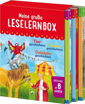Meine große Leselernbox - Tier-, Hexen-, Detektivgeschichten Cover des Buches „Meine große Leselernbox - Tier-, Hexen-, Detektivgeschichten“
